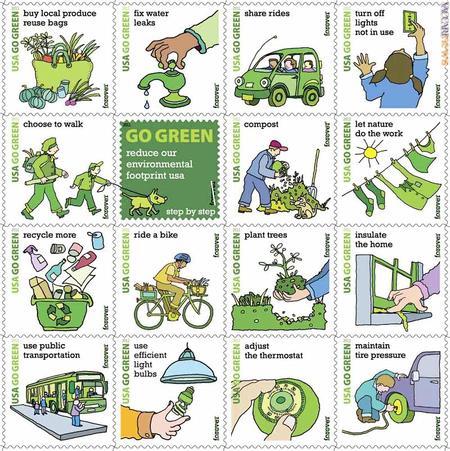 I sedici francobolli che suggeriscono altrettanti comportamenti