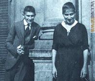 Franz ed Ottla Kafka in una foto d'epoca