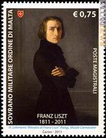 Il francobollo per il compositore ungherese, classe 1811