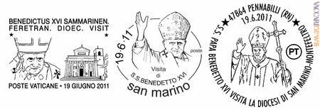 I tre annulli (vaticano, sammarinese ed italiano) previsti