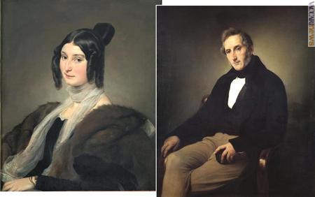 Tra i dipinti in mostra, i ritratti di Clara Maffei (Museo di Riva del Garda) e Alessandro Manzoni (Brera)