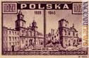 Uno dei francobolli polacchi del 1945