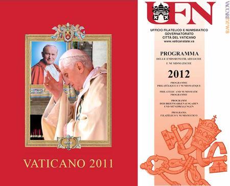 Vaticano, dal 2011 (il volume filatelico) al 2012 (il programma delle emissioni)