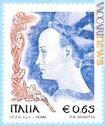 Il francobollo italiano con la Principessa di Trebisonda