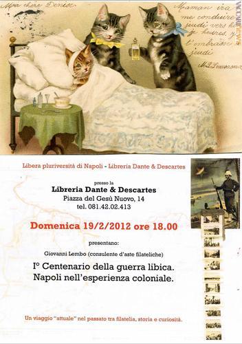 …a Trieste cartoline sui gatti, a Napoli conferenza storica