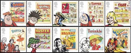 I dieci esemplari dedicati ai fumetti del Regno Unito