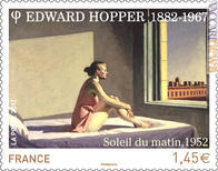 Il francobollo francese per Edward Hopper