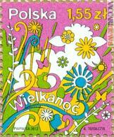 Uno dei tre francobolli polacchi