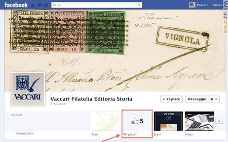 Basta cliccare “mi piace” per sostenere la pagina Facebook di Vaccari