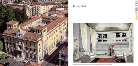 La foto dall'alto prima dei lavori e una simulazione riguardante l'appartamento “Penny black”
