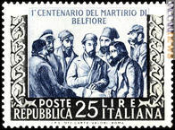 Il francobollo uscito nel 1952