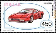 Il francobollo per la Ferrari Testarossa