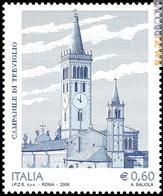 Il francobollo che quattro anni fa l'Italia ha dedicato al centro del Bergamasco