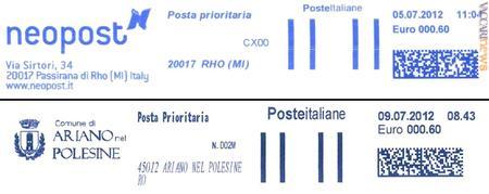 Due recentissime impronte di nuovo tipo (archivio Mario Pozzati)