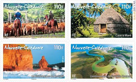 La serie si intitola “Paesaggi e animali di Nuova Caledonia”