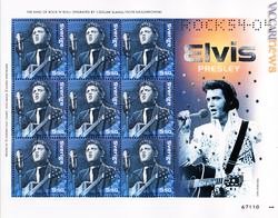 Il minifoglio con Elvis Presley