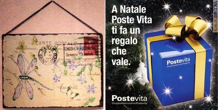 La decorazione in vendita da Auchan e la promozione natalizia di Poste vita