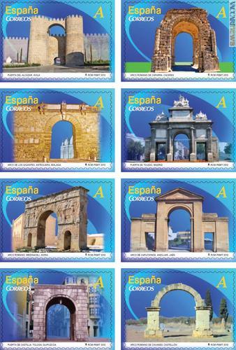 Da Madrid gli otto esemplari dedicati ad altrettanti monumenti nazionali
