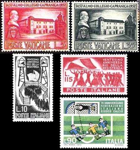 I francobolli che portano la firma di Guido Veroi