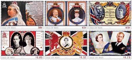 I sei esemplari richiamano i sovrani del Regno Unito da Vittoria all’attuale regina