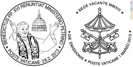I due annulli definiti dalle Poste vaticane