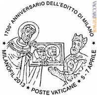 L’annullo annunciato dalle Poste vaticane 