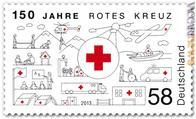 Il francobollo per la Croce rossa…