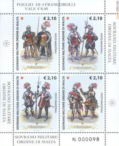 La serie è organizzata in foglietto da quattro francobolli diversi