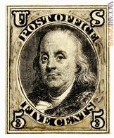 Tra i reperti in mostra, il modello originale del 5 centesimi con Benjamin Franklin del 1847…