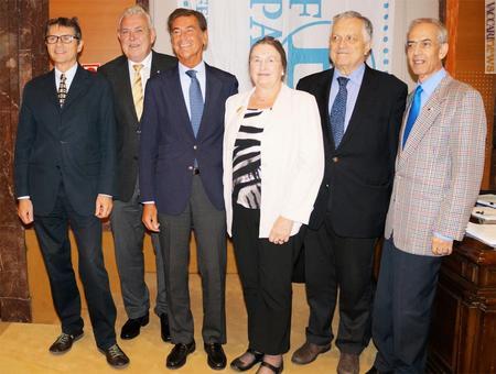 Il consiglio: da sinistra, Bojan Bračič, Alfred Kunz, José-Ramón Moreno, Birthe King, Giancarlo Morolli e Nicos Rangos