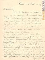 Parte del carteggio scambiato tra Paolo Egisto Fabbri e Paul Cézanne
