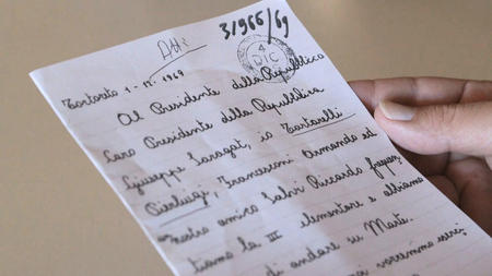 Dagli archivi del Quirinale, la lettera spedita da tre ragazzini di Tortoreto (Teramo)