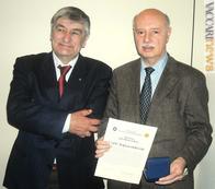 Il presidente della Fsfi, Piero Macrelli, e Carlo Sopracordevole