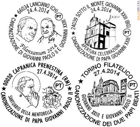 Fra gli altri, quelli di Lanciano (Chieti), Sotto il Monte Giovanni XXIII (Bergamo), Capranica Prenestina (Roma) e Torino