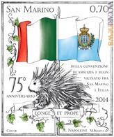 Il bozzetto del francobollo concordato con l’Italia 