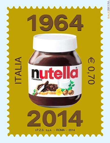 Francobollo emesso in occasione del 50° anniversario della Nutella (1964-2014)