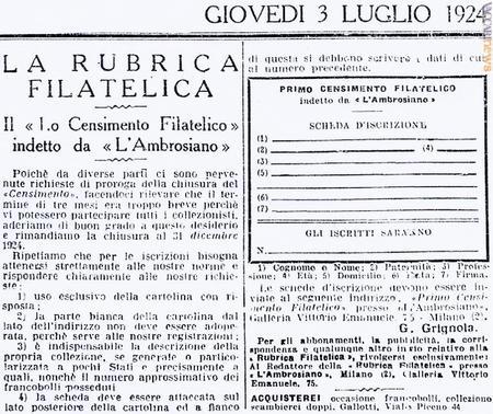 Il 3 luglio 1924 la conclusione dell’iniziativa venne prorogata a fine anno. Ma, di essa, si perse la traccia (immagine: Comune di Milano)