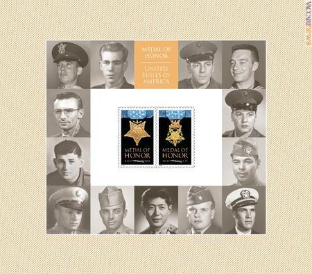 Il foglietto riguarda i combattenti in Corea, decorati della medaglia d’onore ed ancora in vita all’avvio del progetto