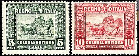 I due francobolli ormai centenari