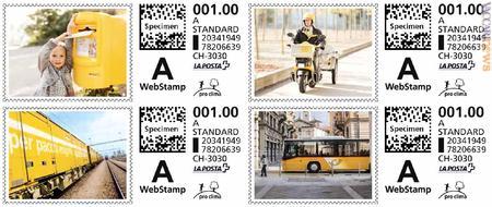 Quattro francobolli omaggio: arriveranno domani a tutte le famiglie elvetiche