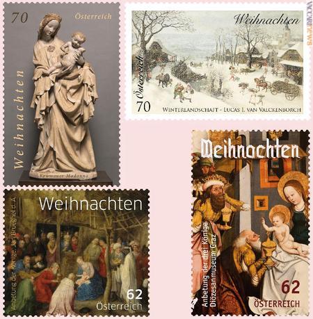 I quattro francobolli che richiamo il periodo; sono tutti disponibili in prevendita da oggi