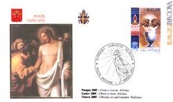 Dal Vaticano la busta per la Pasqua 2005