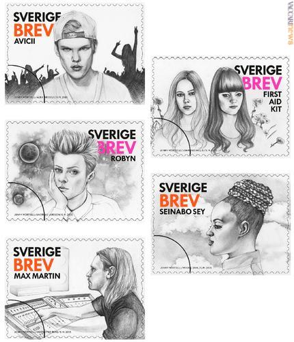 Cinque francobolli per altrettanti artisti o gruppi contemporanei. Arriveranno oggi
