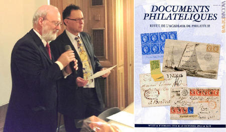 I due presidenti, Bruno Crevato-Selvaggi (a sinistra) e Robert Abensur; a fianco, la rivista premiata