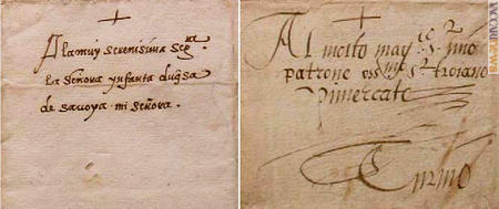 Due immagini tratte dall’articolo; i documenti datano 17 luglio 1525 e 13 settembre 1553