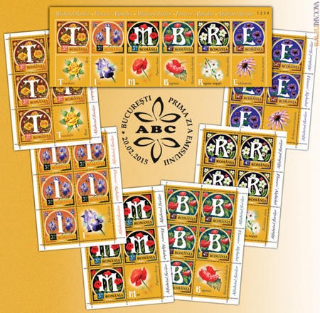 Una serie da comporre per ottenere la parola “francobolli”