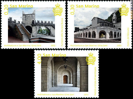 I tre francobolli pronti ad uscire il 10 marzo
