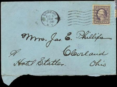 Uno dei documenti postali che fanno parte dell’insieme ora conservato alla Library of Congress
