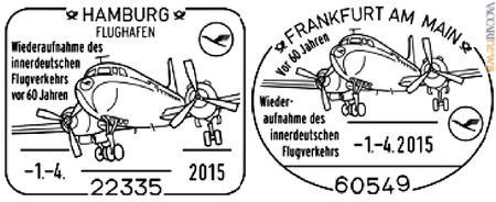 I due annulli per il sessantesimo anniversario della ripresa delle attività da parte di Lufthansa, previsti ieri: Deutsche post ha confermato a “Vaccari news” il loro regolare impiego 