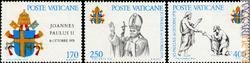 Si compone di tre esemplari la serie uscita nel 1978 per segnare l’inizio del pontificato condotto da Giovanni Paolo II